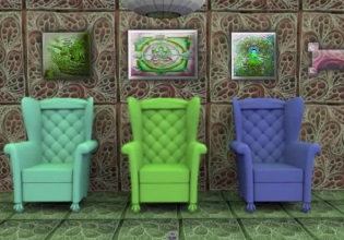 Each chair leads to a different trap in Escape Fan - 3 Chairs Escape game.