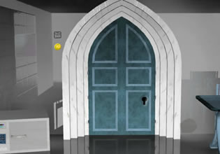 Someone just tried entering this door in Strawberry Room Escape game.