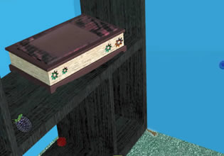 An old box decorates the room in Balckberry Room Escape game.