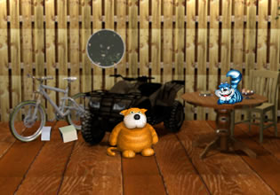 The garage still has some of your old things in Wooden Garage Escape game.