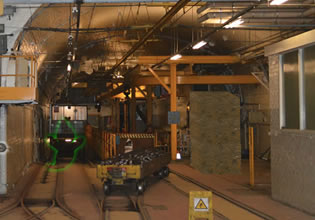Ghopsts haunt this area in the Ghostly Underground Mail Rail game.