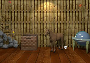 In the Wooden Basement Escape game, the basement also serves as an extra storage space.