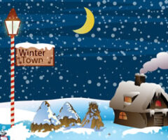 Mysterious Snowfall Night