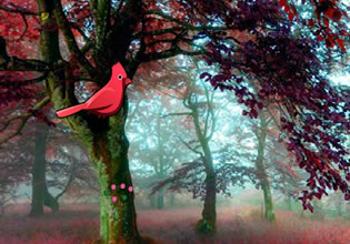 red-autumn-forest-escape-game