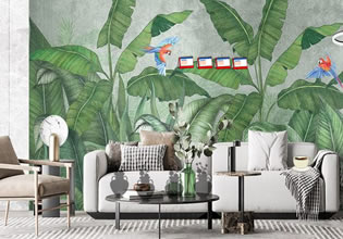 leaf-wallpaper-house-escape-game